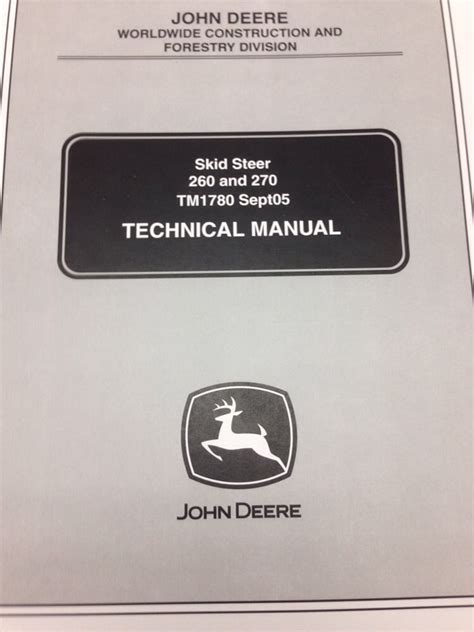 john deere 270 skid steer manual